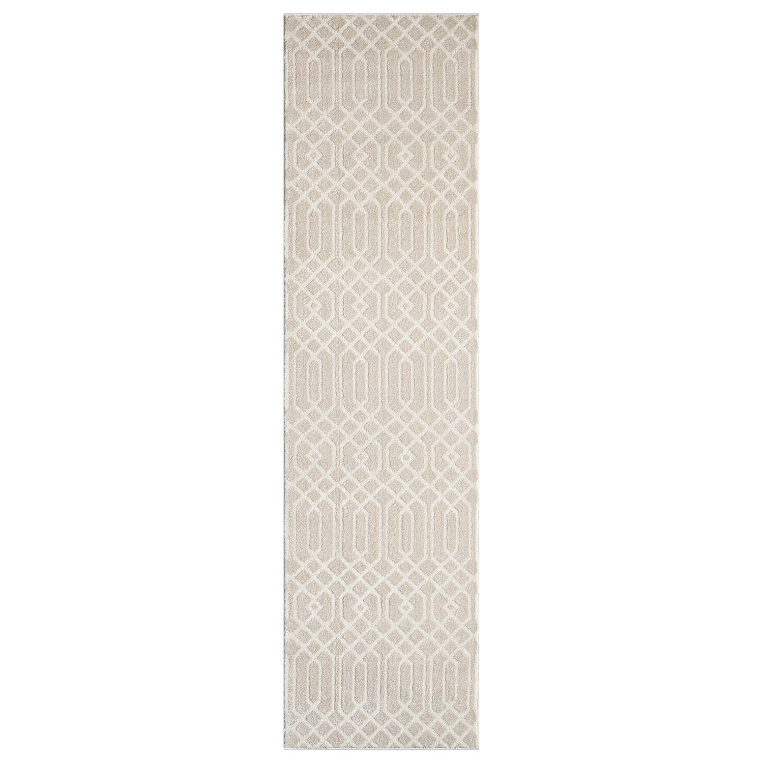 Tapis de couloir à motifs Géométrique Beige – STUDIO DECO