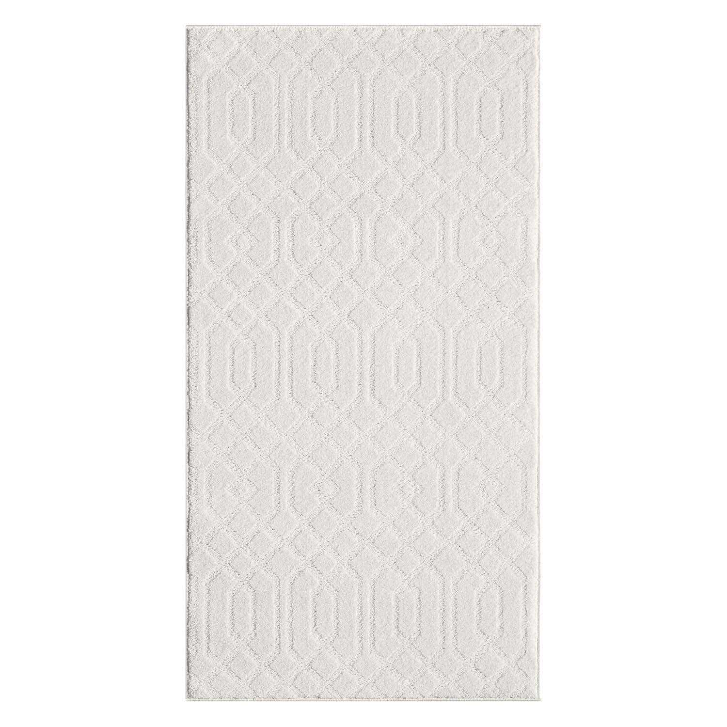 Tapis de couloir à motifs Géométrique Crème – STUDIO DECO