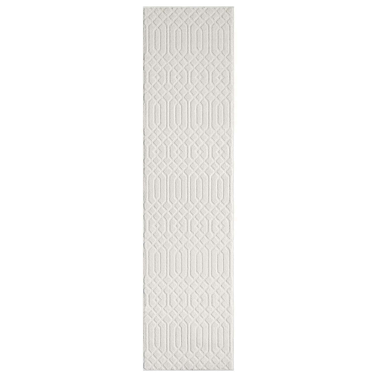 Tapis de couloir à motifs Géométrique Crème – STUDIO DECO