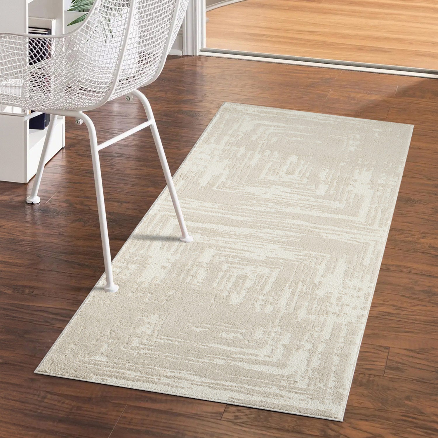 Tapis de couloir à motifs Abstrait - Beige – STUDIO DECO