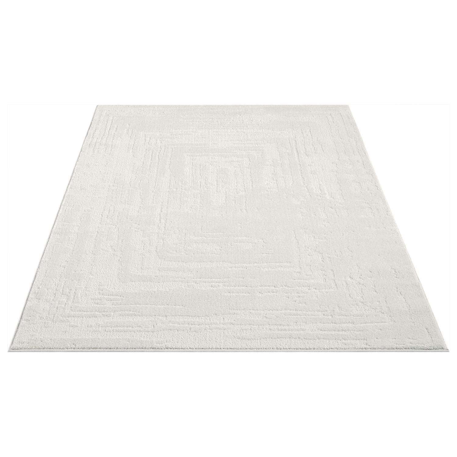 Tapis à motifs Ton sur Ton Abstrait Crème – STUDIO DECO