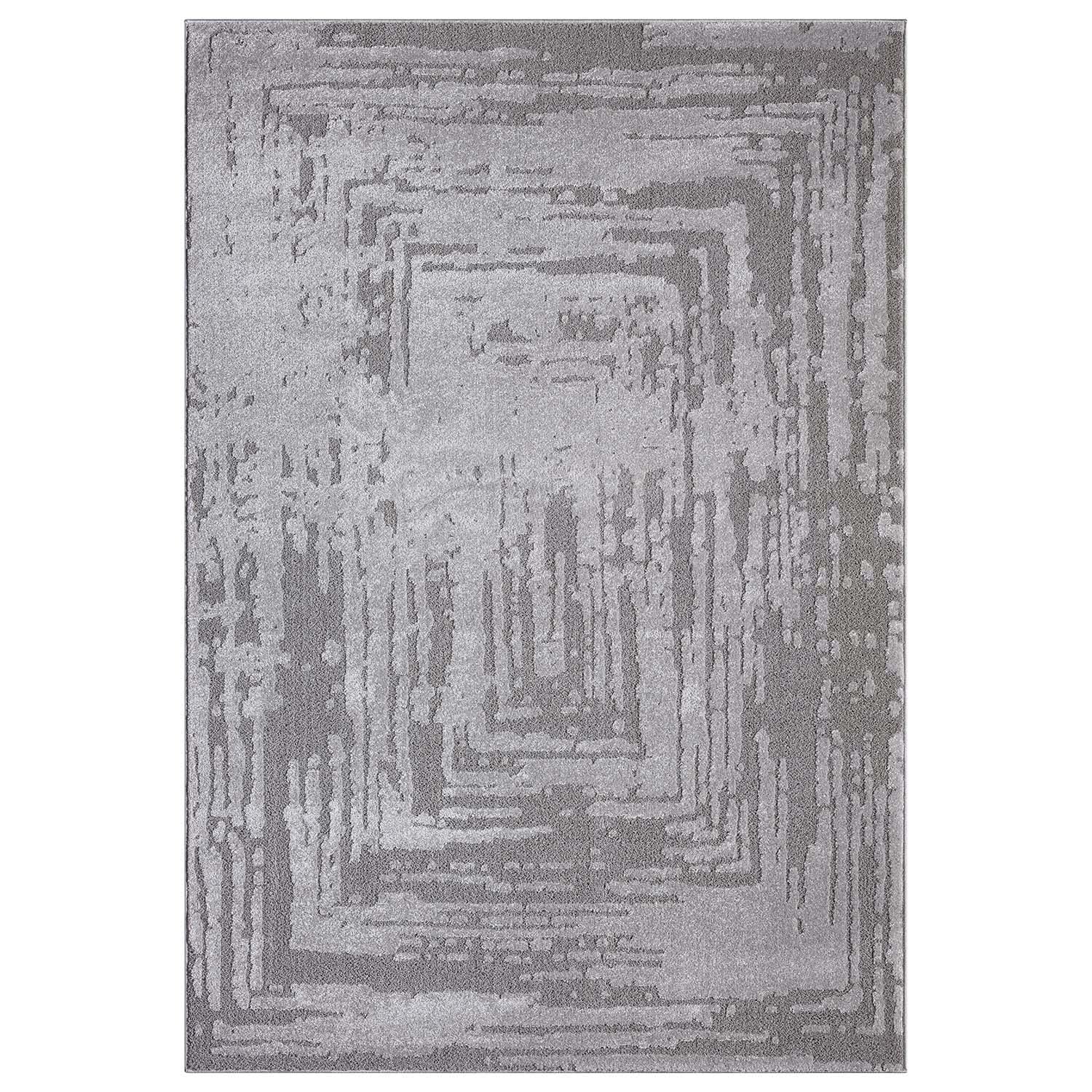 Tapis à motifs Ton sur Ton Abstrait Gris – STUDIO DECO