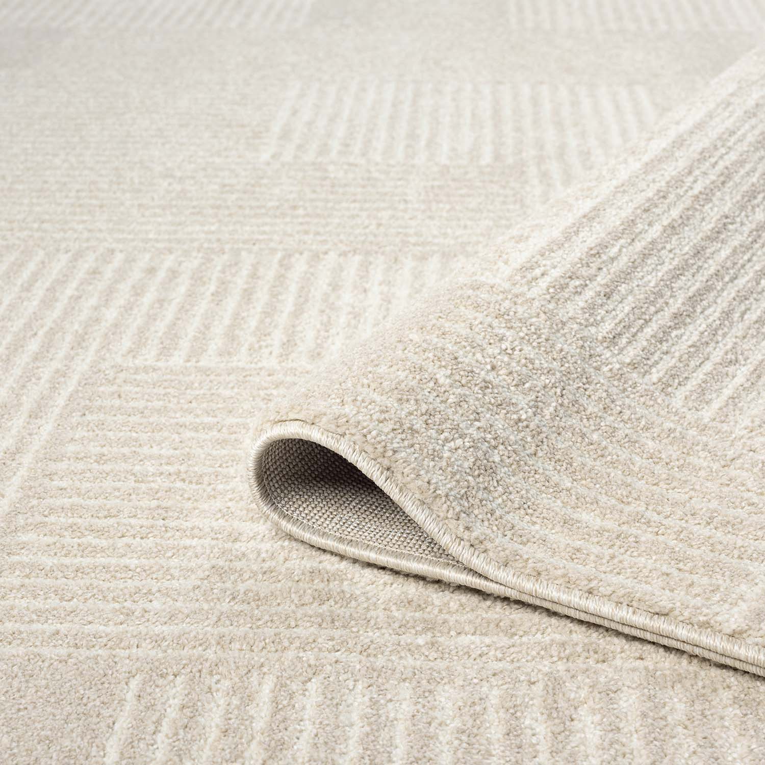 Tapis à motifs Lignes - Beige – STUDIO DECO