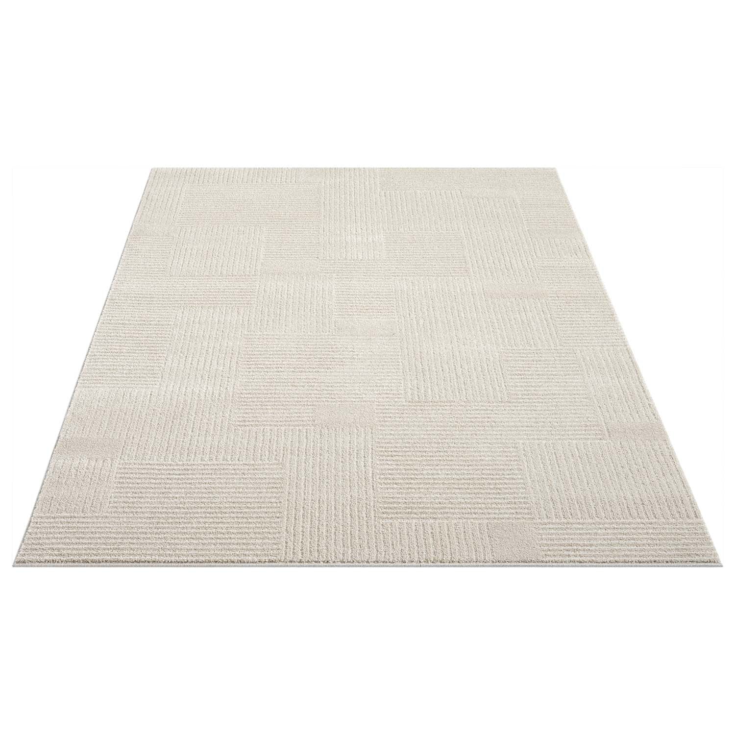 Tapis à motifs Lignes - Beige – STUDIO DECO