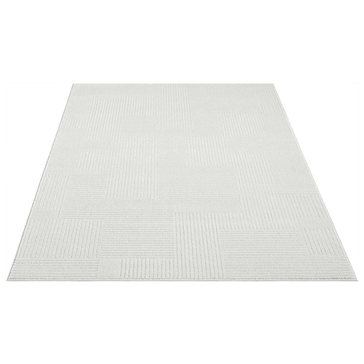 Tapis à motifs Ton sur Ton Lignes Crème – STUDIO DECO
