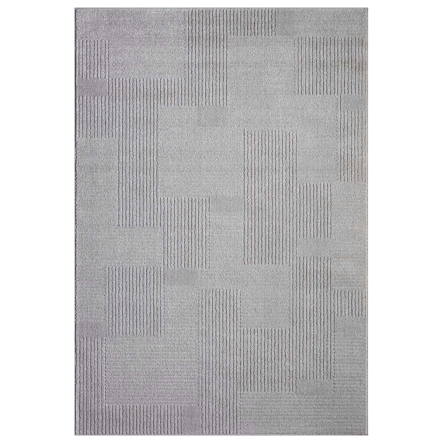 Tapis à motifs Ton sur Ton Lignes Gris – STUDIO DECO