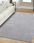 Tapis à motifs Ton sur Ton Lignes Gris – STUDIO DECO