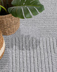 Tapis de couloir à motifs Lignes - Gris – STUDIO DECO