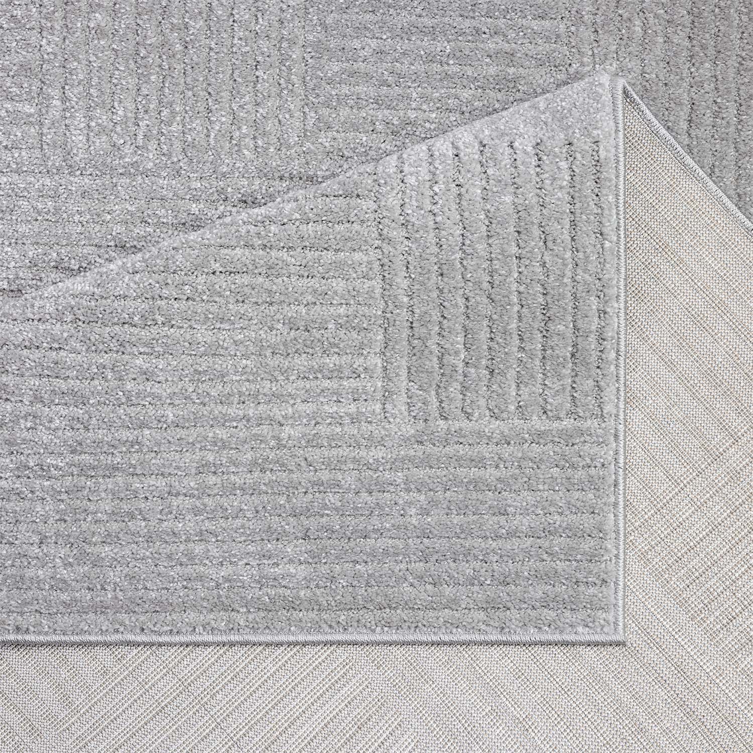 Tapis à motifs Ton sur Ton Lignes Gris – STUDIO DECO