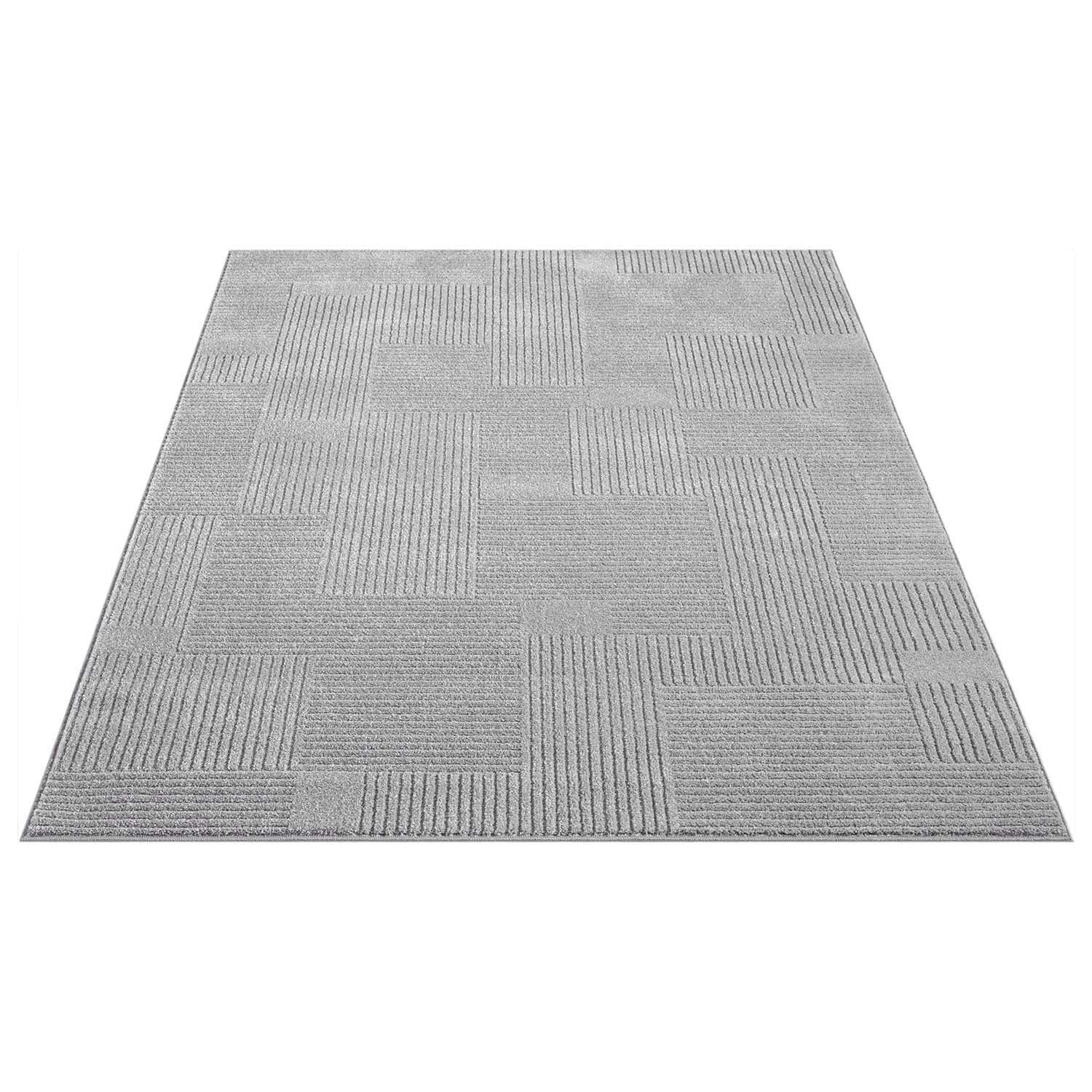 Tapis à motifs Ton sur Ton Lignes Gris – STUDIO DECO