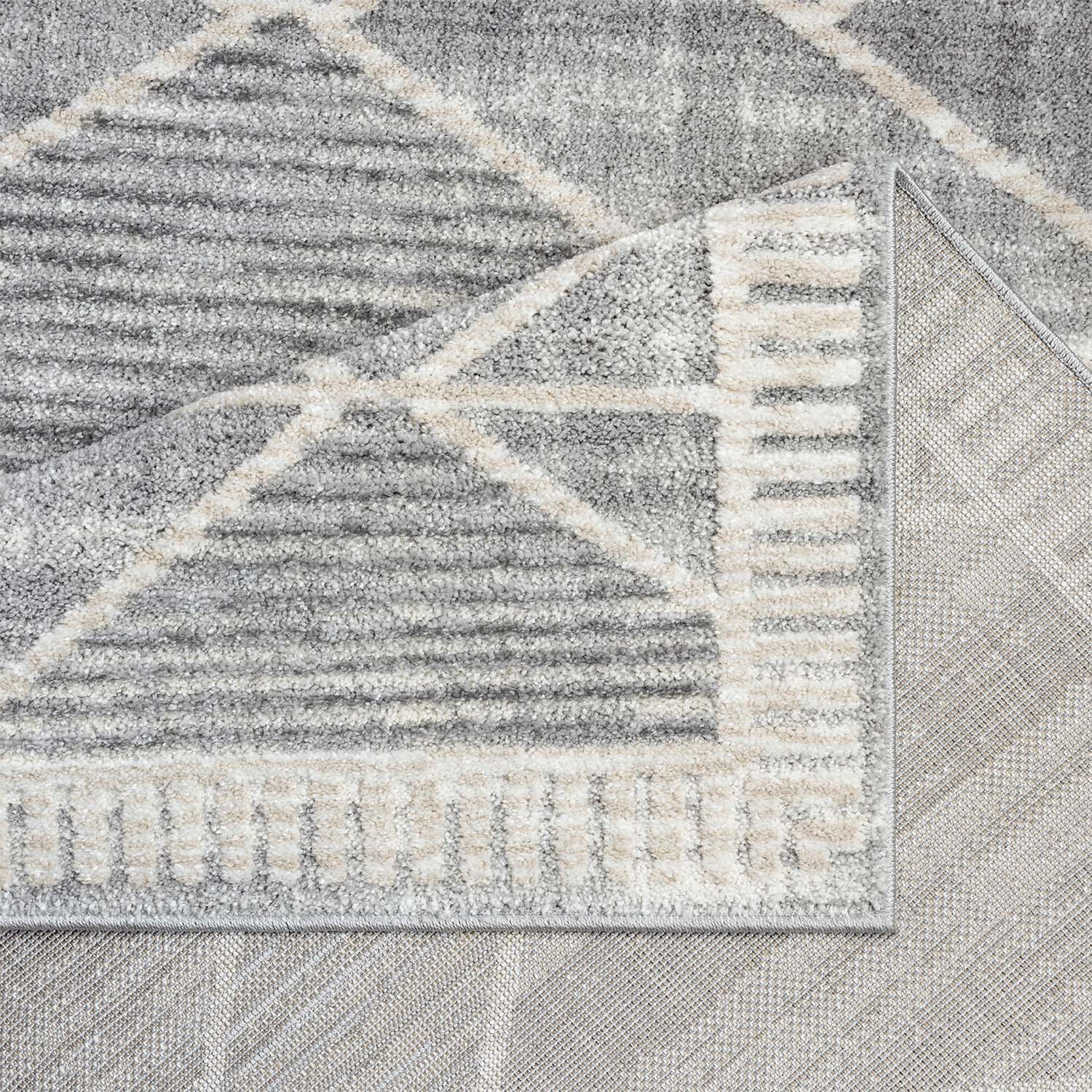 Tapis géométrique à motifs Ethniques en Relief – STUDIO DECO