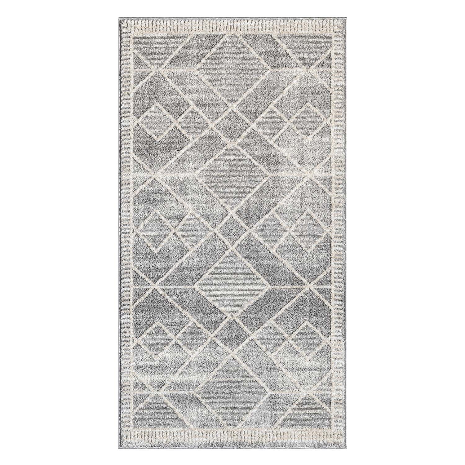 Tapis de couloir géométrique à motifs Ethniques en Relief – STUDIO DECO
