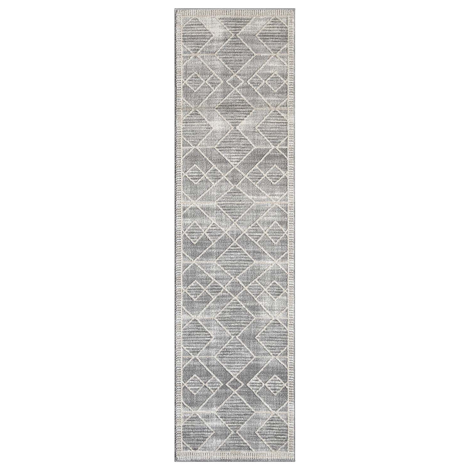 Tapis de couloir géométrique à motifs Ethniques en Relief – STUDIO DECO