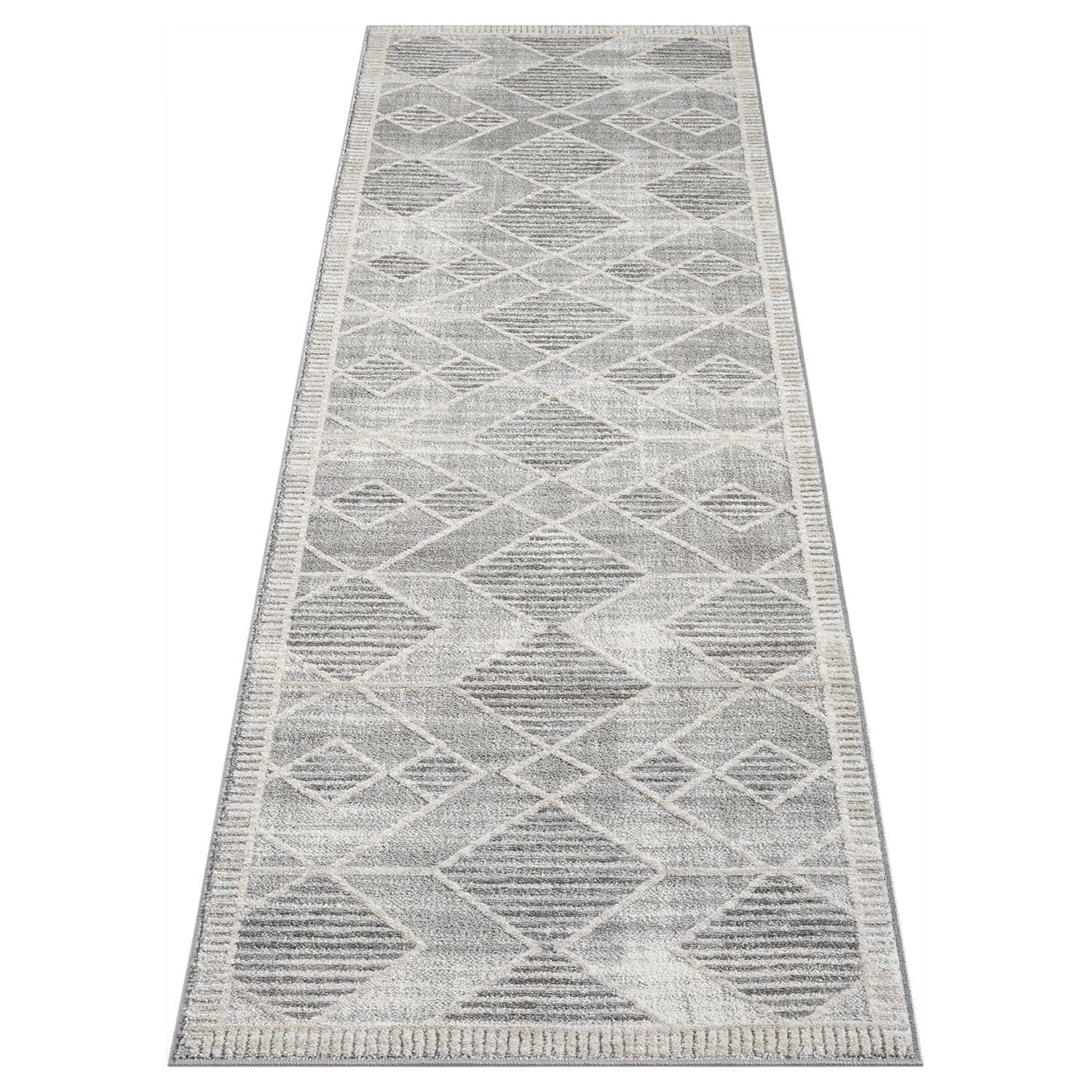 Tapis de couloir géométrique à motifs Ethniques en Relief – STUDIO DECO