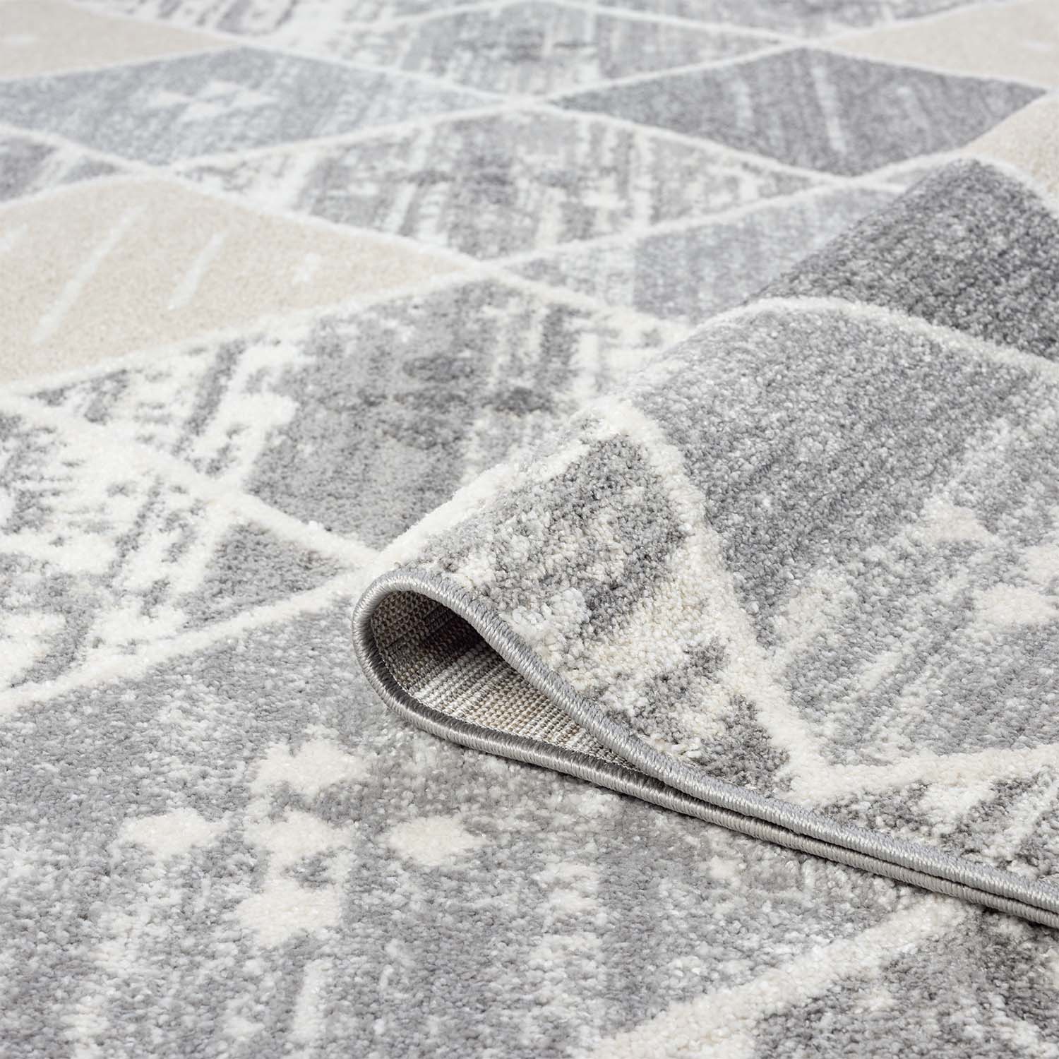 Tapis Rond géométrique à motifs Ethniques en Relief – STUDIO DECO