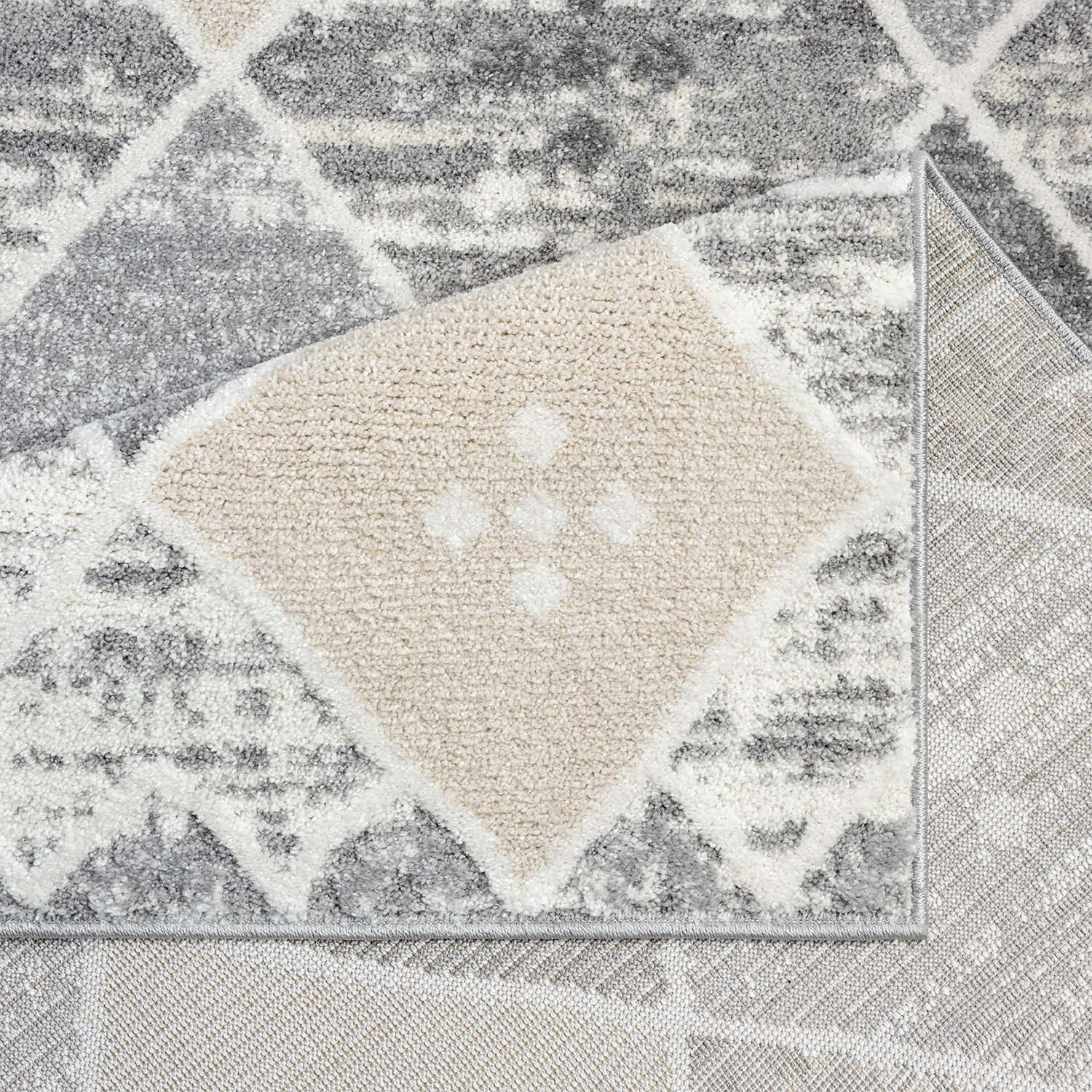 Tapis géométrique à motifs Ethniques en Relief – STUDIO DECO