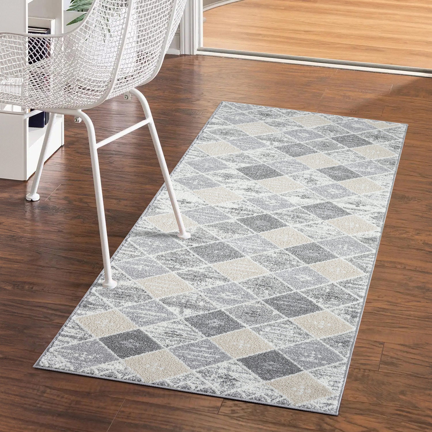 Tapis de couloir à motifs Ethniques en Relief – STUDIO DECO