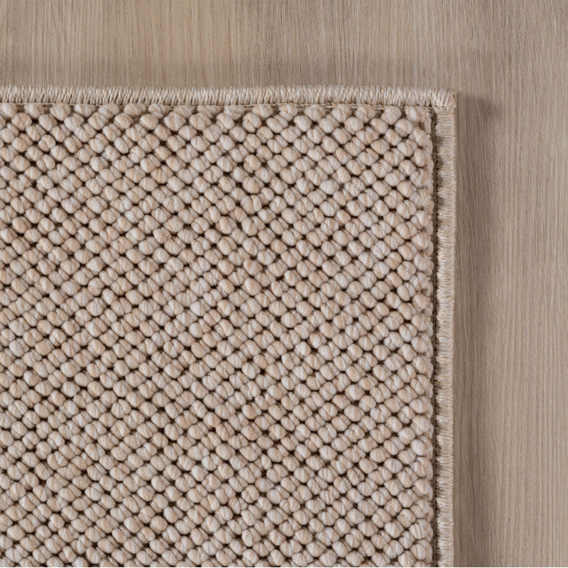 Tapis bouclés à relief Uni Beige – STUDIO DECO