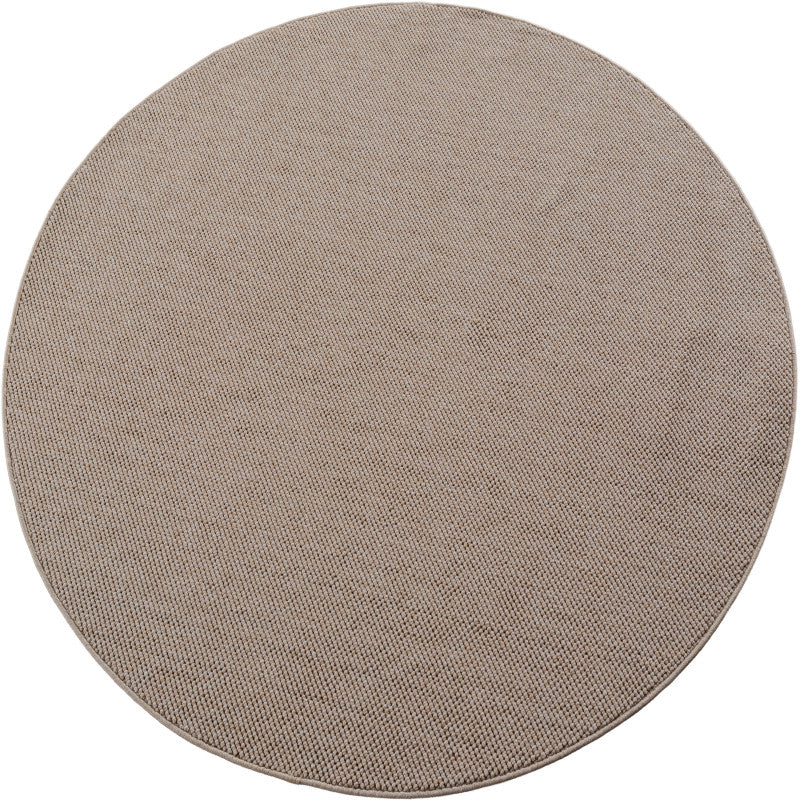 Tapis Rond bouclés à relief Uni Beige – STUDIO DECO