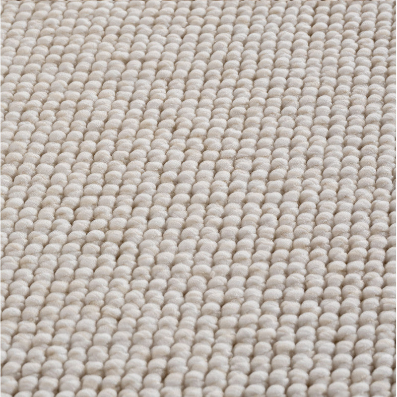 Tapis bouclés à relief Uni Crème – STUDIO DECO