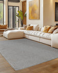 Tapis bouclés à relief Uni Gris – STUDIO DECO