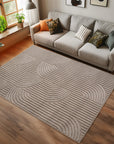 Tapis bouclés à relief ARCH Beige – STUDIO DECO