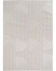 Tapis bouclés à relief ARCH Crème – STUDIO DECO
