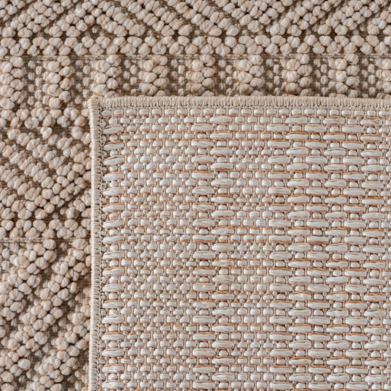 Tapis bouclés à relief ETHNIK Beige – STUDIO DECO