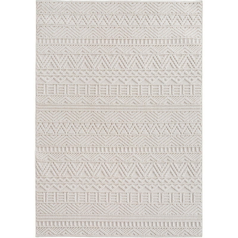 Tapis bouclés à relief ETHNIK Crème – STUDIO DECO