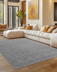Tapis bouclés à relief ETHNIK Gris – STUDIO DECO