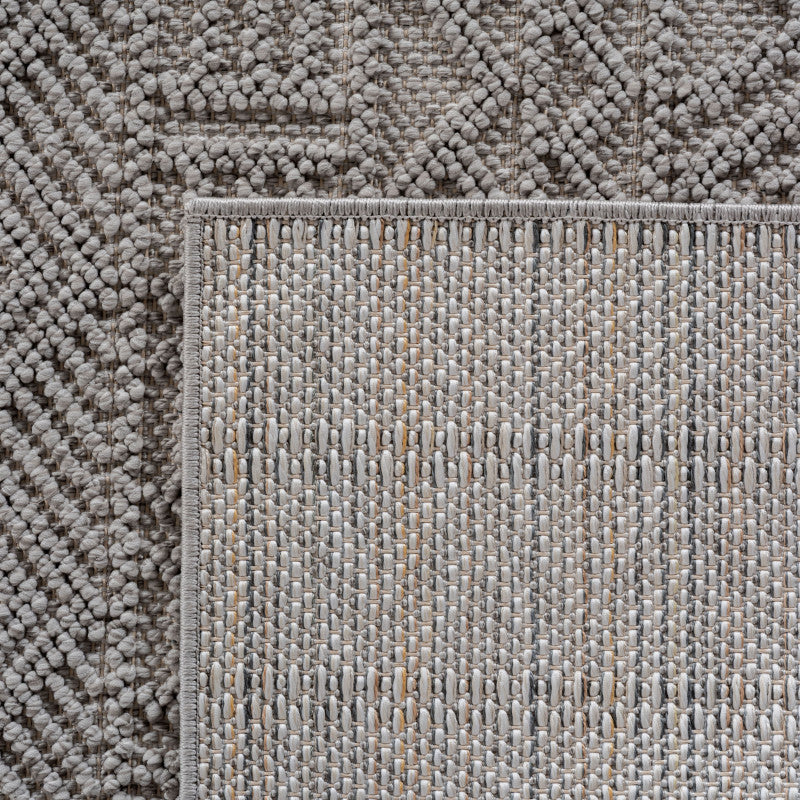 Tapis bouclés à relief ETHNIK Gris – STUDIO DECO