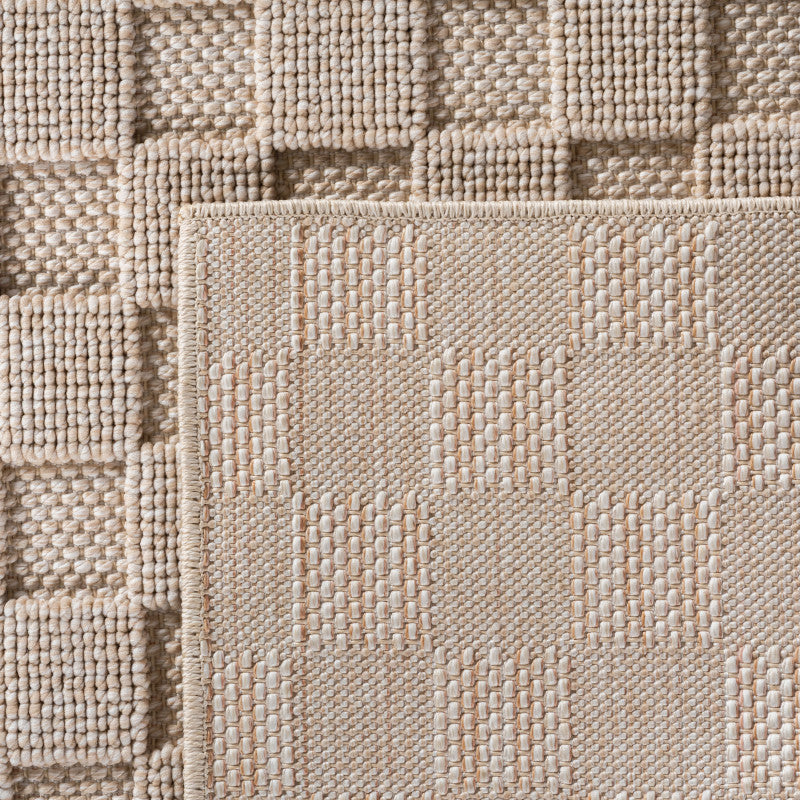Tapis bouclés à relief DAMIER Beige – STUDIO DECO