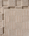 Tapis bouclés à relief DAMIER Beige – STUDIO DECO