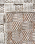 Tapis bouclés à relief DAMIER Crème – STUDIO DECO