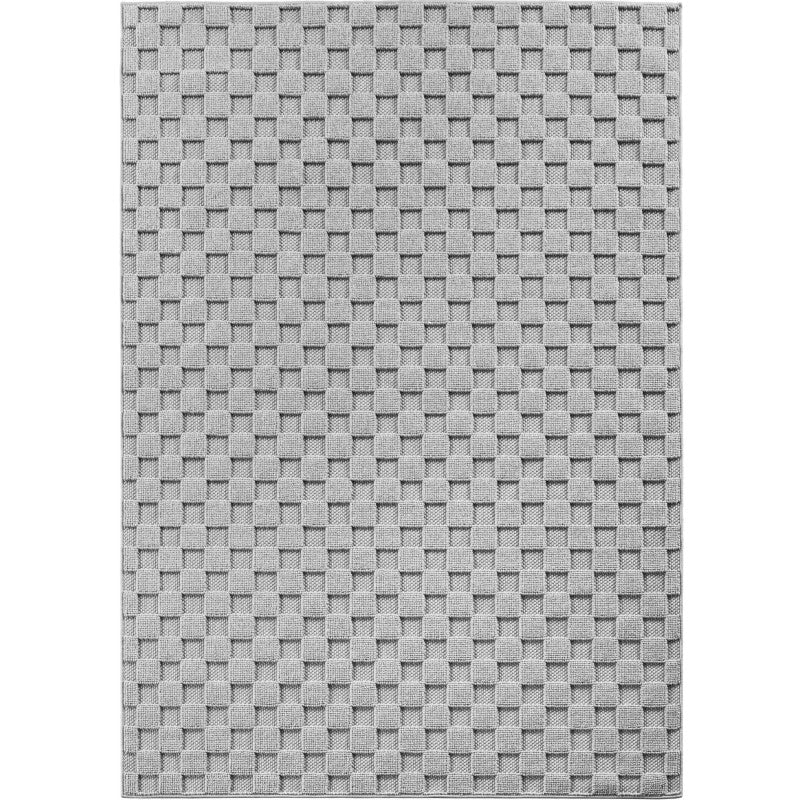 Tapis bouclés à relief DAMIER Gris – STUDIO DECO