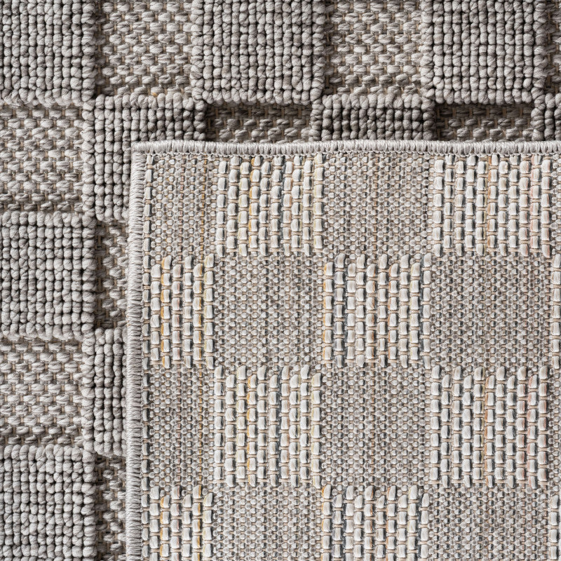 Tapis bouclés à relief DAMIER Gris – STUDIO DECO