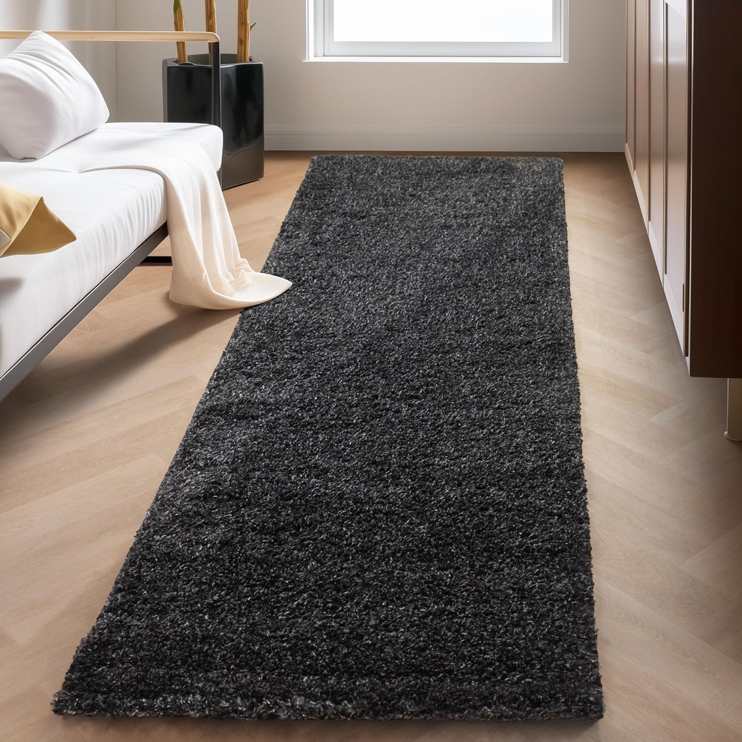 Tapis Shaggy Uni à poils longs - Anthe – STUDIO DECO
