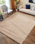 Tapis Shaggy Uni à poils longs - Beige – STUDIO DECO