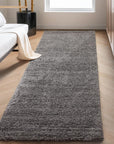 Tapis Shaggy Uni à poils longs - Gris – STUDIO DECO