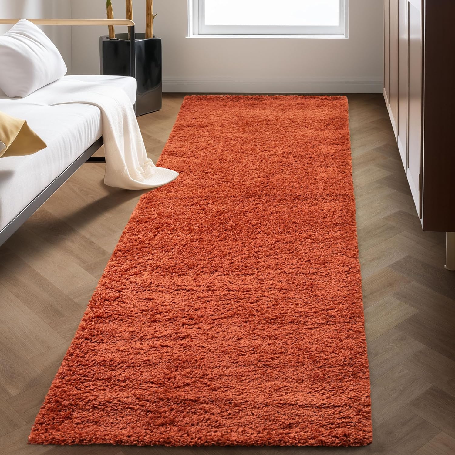 Tapis Shaggy Uni à poils longs - Terra – STUDIO DECO