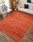 Tapis Shaggy Uni à poils longs - Terra – STUDIO DECO