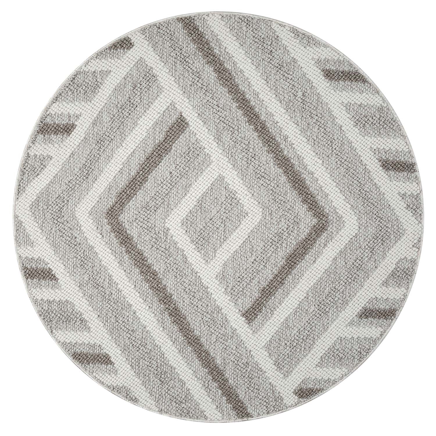 Tapis Rond Sisal Bouclé à relief TRESS - Beige – STUDIO DECO