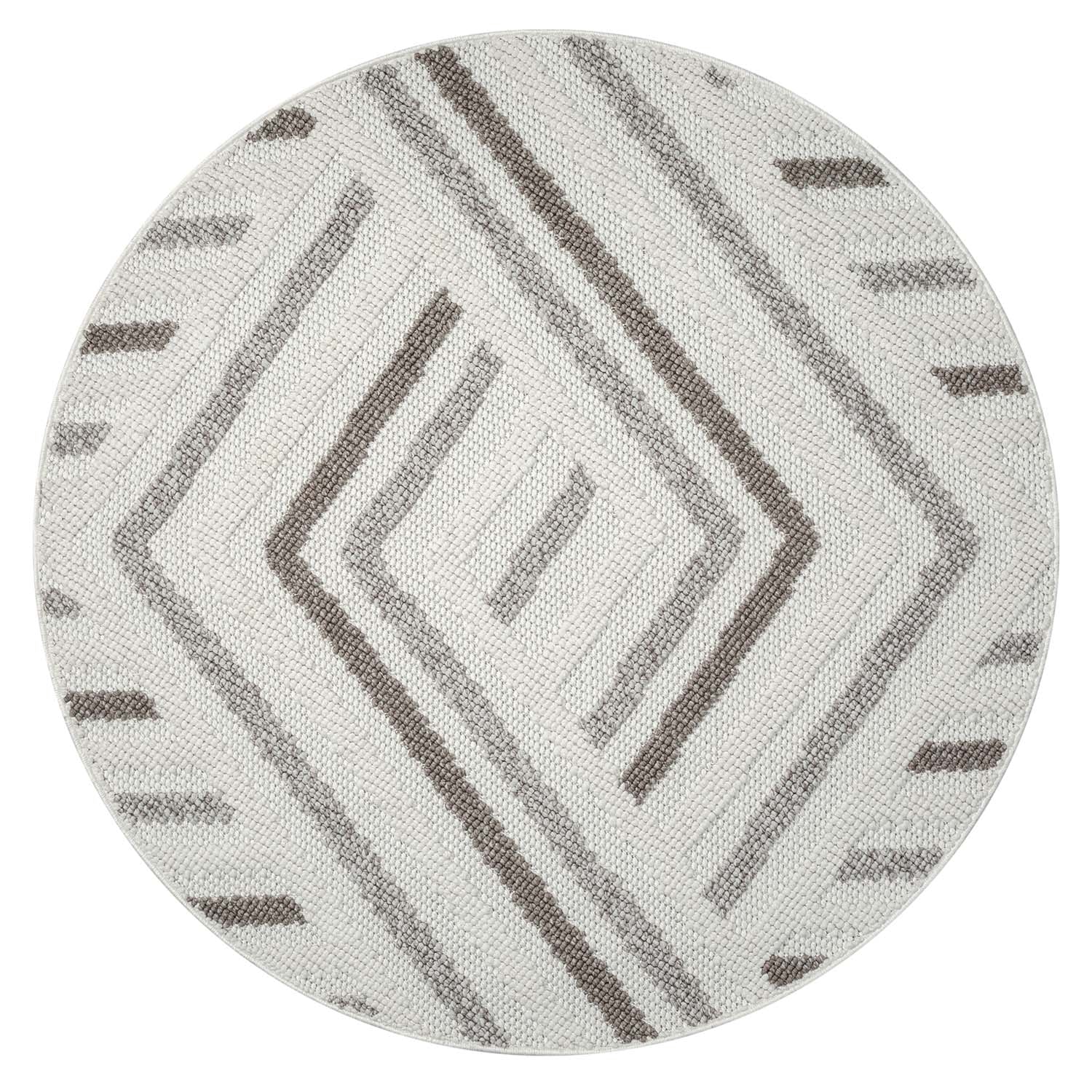 Tapis Rond Sisal Bouclé à relief TRESS - Crème – STUDIO DECO