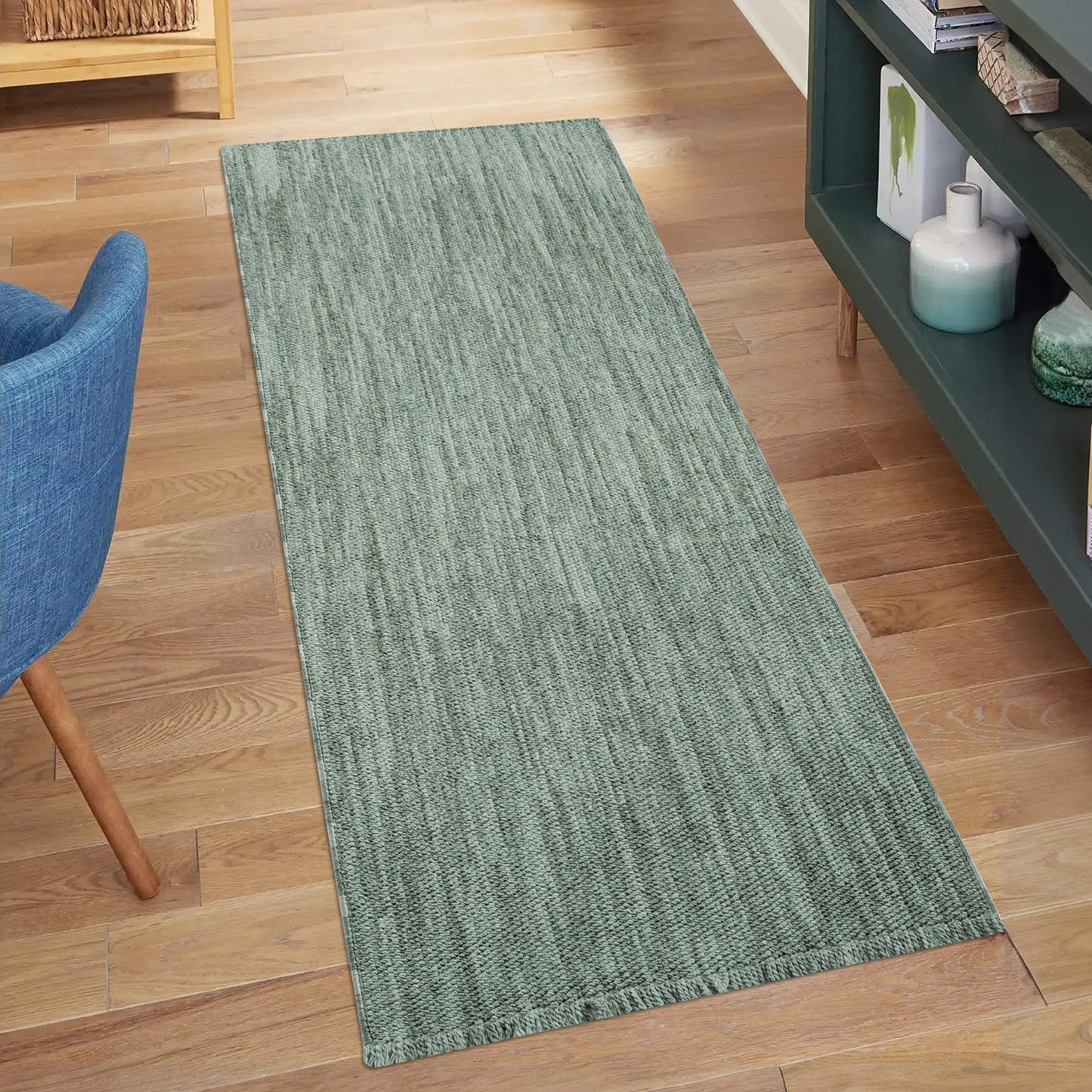 Tapis Sisal Bouclé à relief UNI - Vert