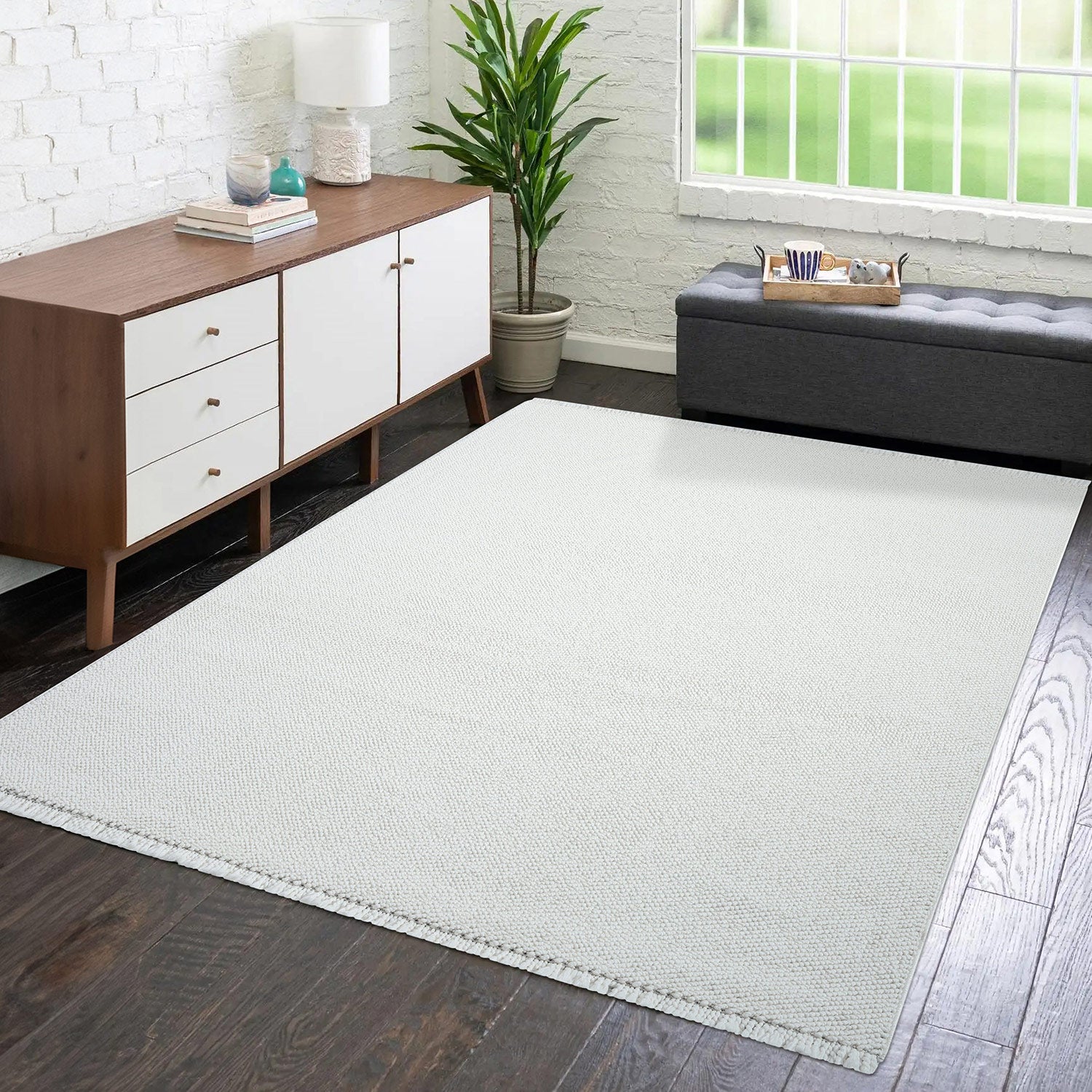 Tapis Sisal Bouclé à relief - UNI Ecru – STUDIO DECO