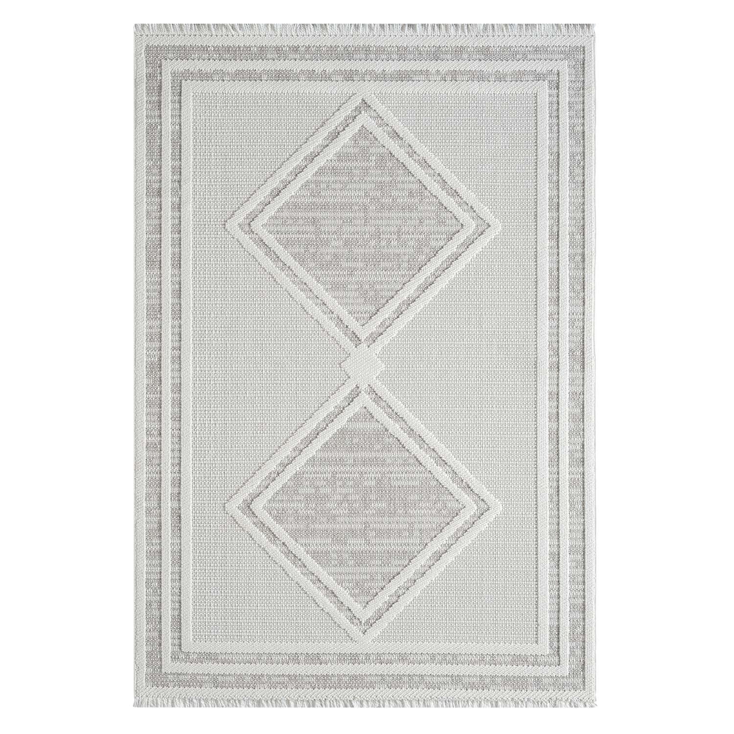 Tapis Sisal Bouclé à relief OSAL - Beige et Ecru – STUDIO DECO