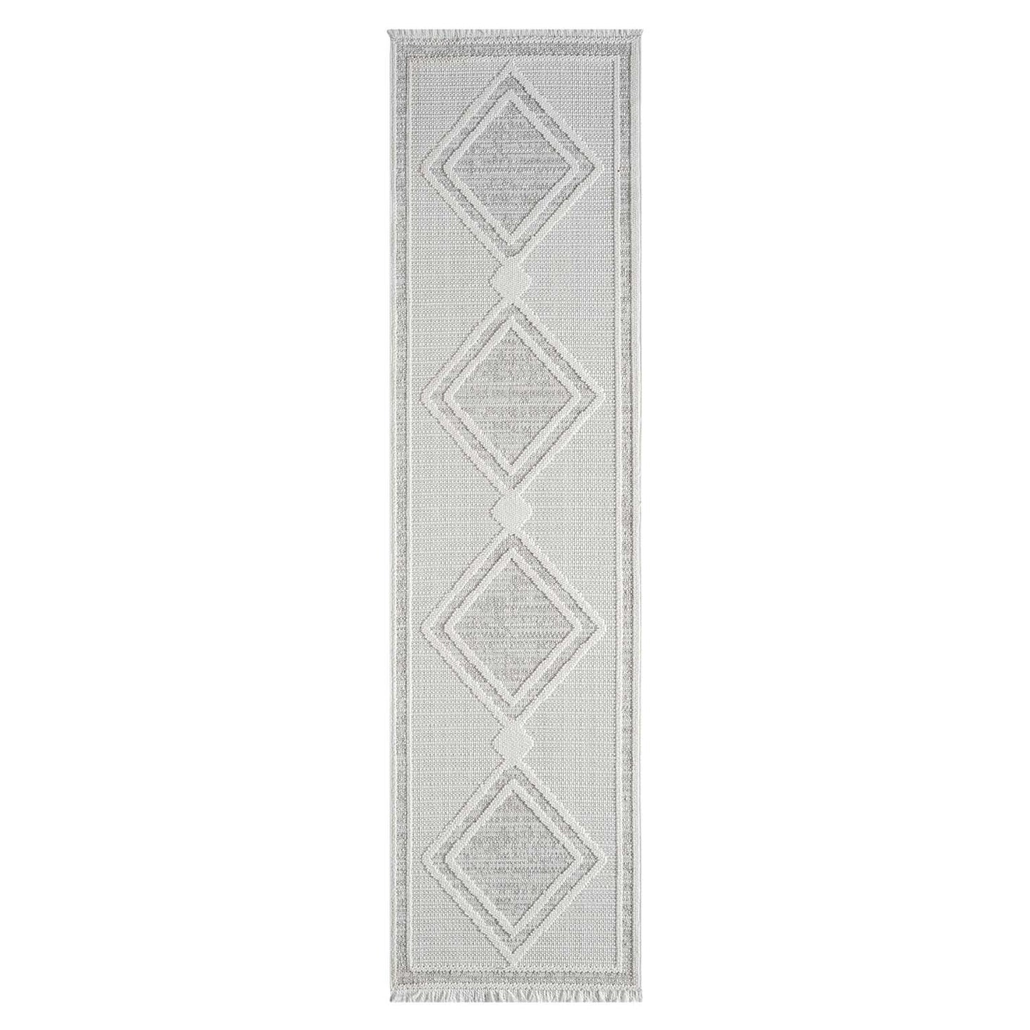 Tapis Sisal Bouclé à relief OSAL - Beige et Ecru