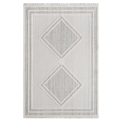 Tapis Sisal Bouclé à relief OSAL - Multi et Ecru