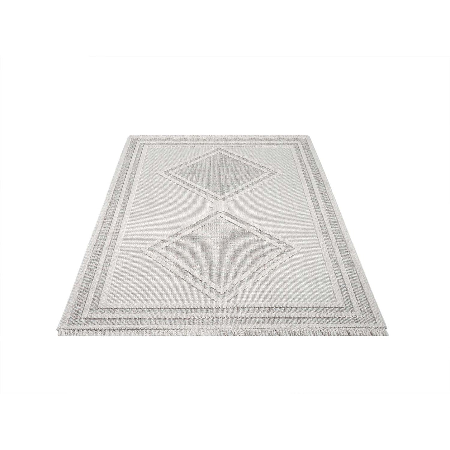 Tapis Sisal Bouclé à relief OSAL - Multi et Ecru