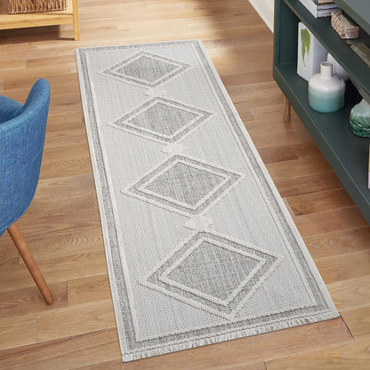 Tapis Sisal Bouclé à relief OSAL - Multi et Ecru